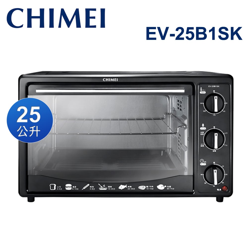 chimei奇美 25公升旋风电烤箱(ev-25b1sk)