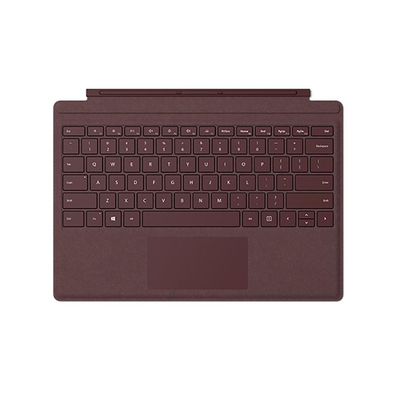 
    Microsoft Surface Pro 實體鍵盤 酒紅色