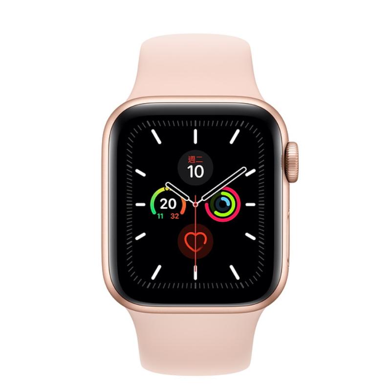 
    Apple Watch S5 LTE 40mm 金色鋁金屬-粉沙色運動型錶帶