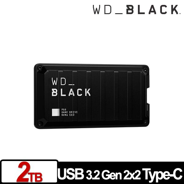 WD 黑標 P50 Game Drive SSD 2TB 電競外接式固態硬碟