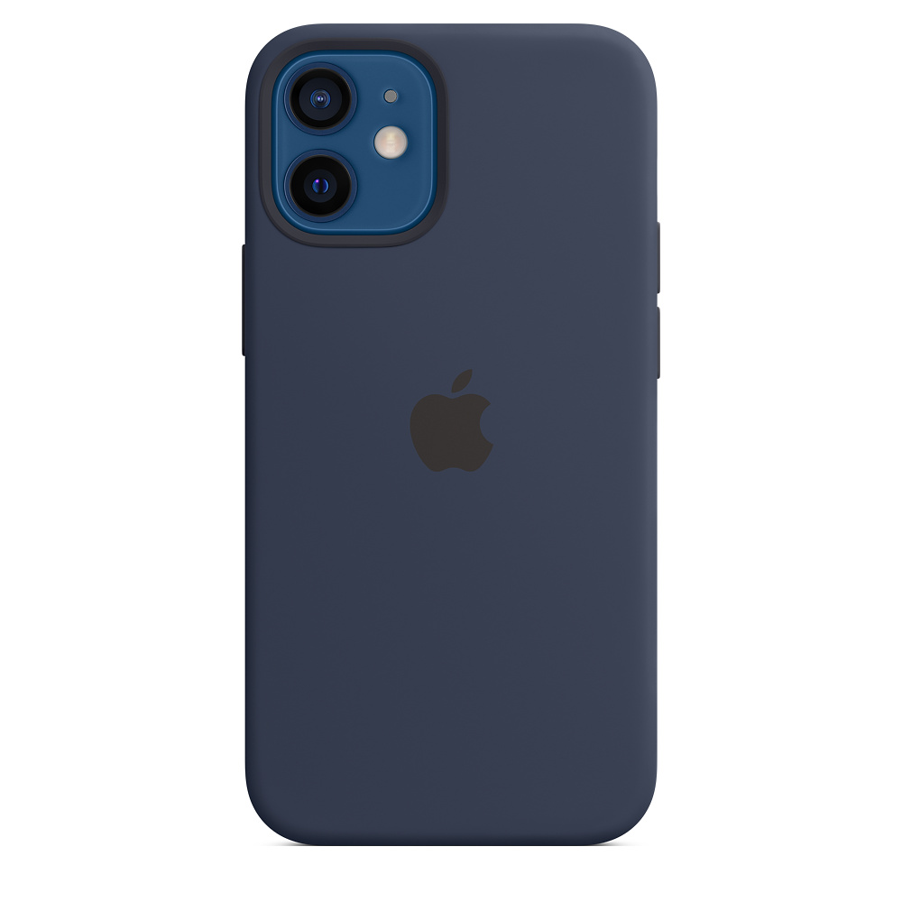 APPLE&nbsp;MagSafe 矽膠保護殼&nbsp;iPhone 12 mini 5.4 海軍深藍