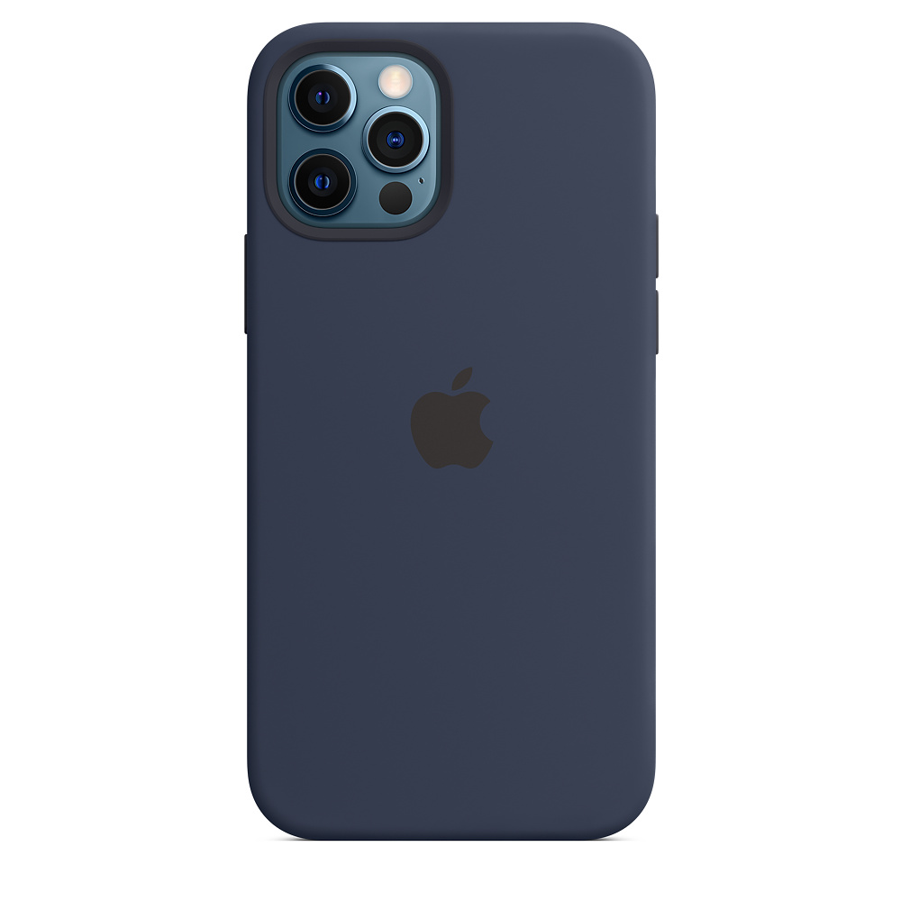 APPLE&nbsp;MagSafe 矽膠保護殼&nbsp;iPhone 12 / 12 Pro 6.1 海軍深藍