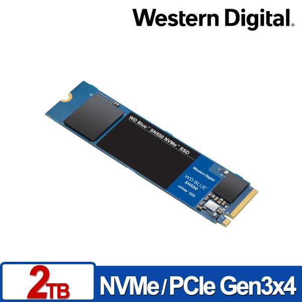 WD 藍標 SN550 2TB M.2 2280 PCIe SSD
