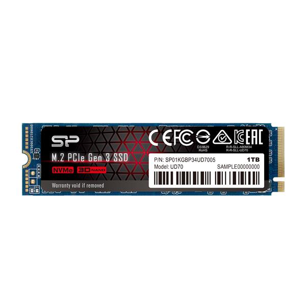 SP廣穎 UD70 M.2 2280 NVMe PCIe Gen 3x4 QLC 1TB SSD 固態硬碟
