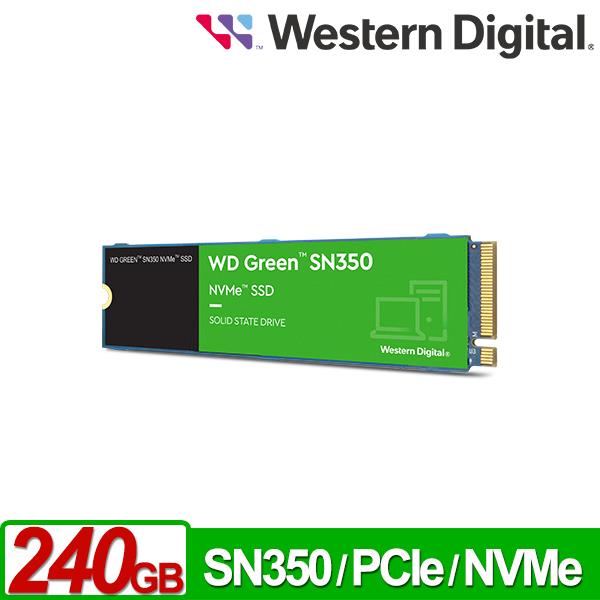 WD 綠標 SN350 240GB NVMe M.2 PCIe SSD