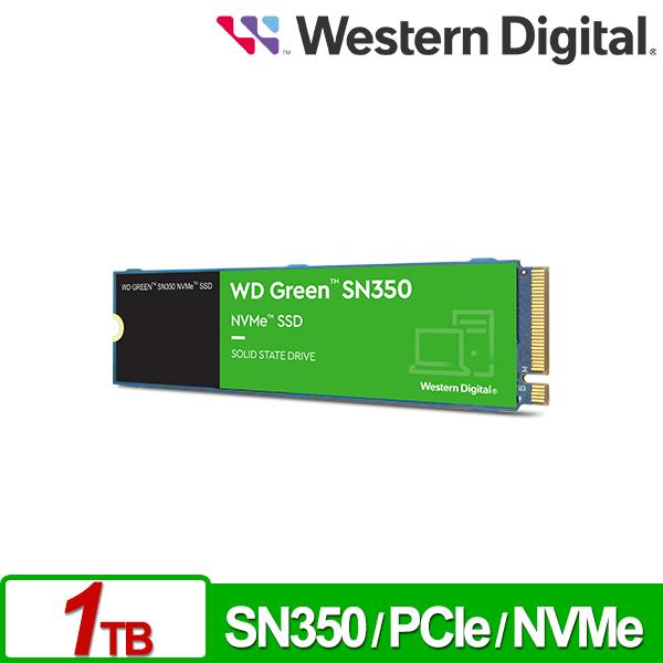 WD 綠標 SN350 1TB NVMe M.2 PCIe SSD