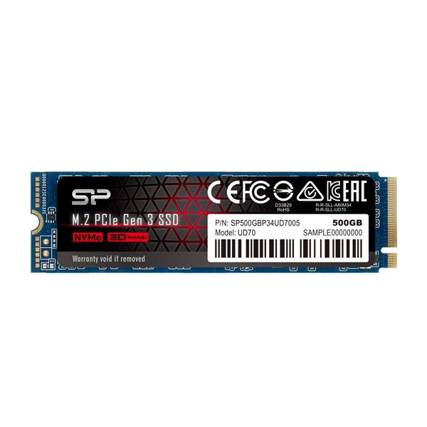 SP廣穎 UD70 M.2 2280 NVMe PCIe Gen 3x4 QLC 500GB SSD 固態硬碟
