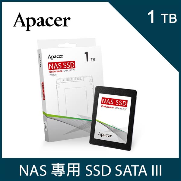 Apacer 宇瞻 PPSS25 1TB 2.5吋 SATA NAS專用SSD