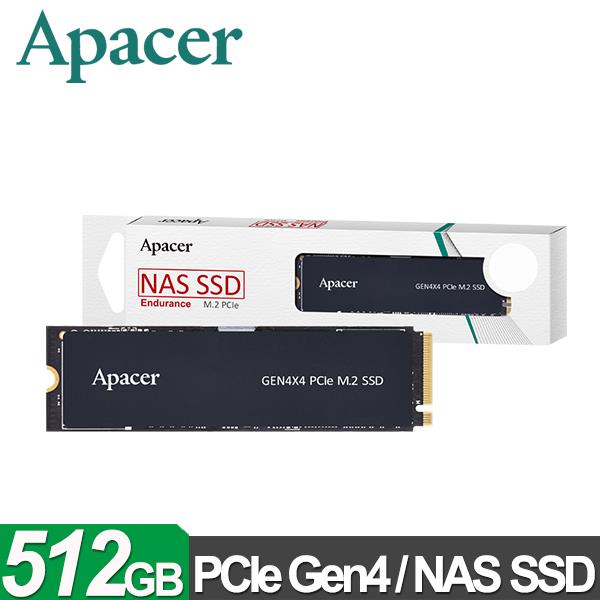 Apacer 宇瞻 PB4480 512GB M.2 PCIe 4.0 NAS專用SSD