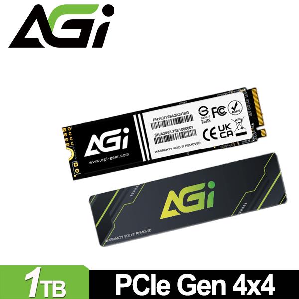 AGI 亞奇雷 AI818 1TB M.2 PCIe 4.0 SSD