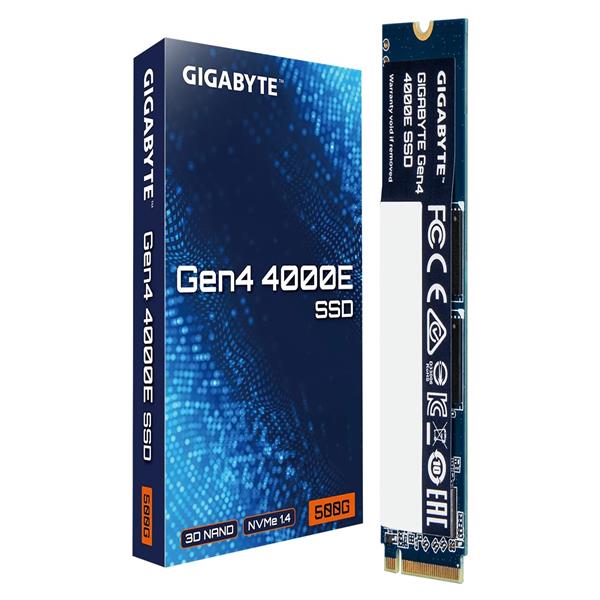 技嘉GIGABYTE Gen4 4000E SSD 500GB 固態硬碟