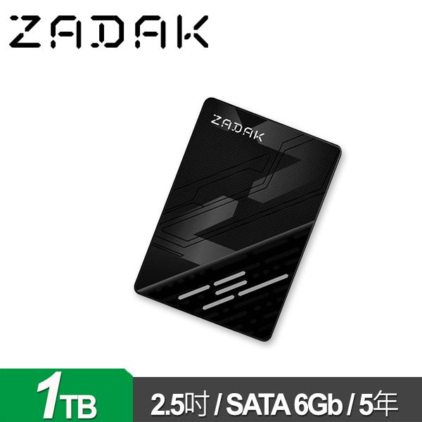 Apacer 宇瞻 ZADAK TWSS3 1TB 2.5吋 SATA SSD (五年保)