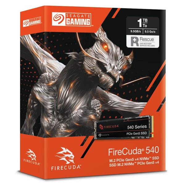 希捷 SEAGATE FireCuda 540 1TB SSD (ZP1000GM3A004) G5×4 PCIe