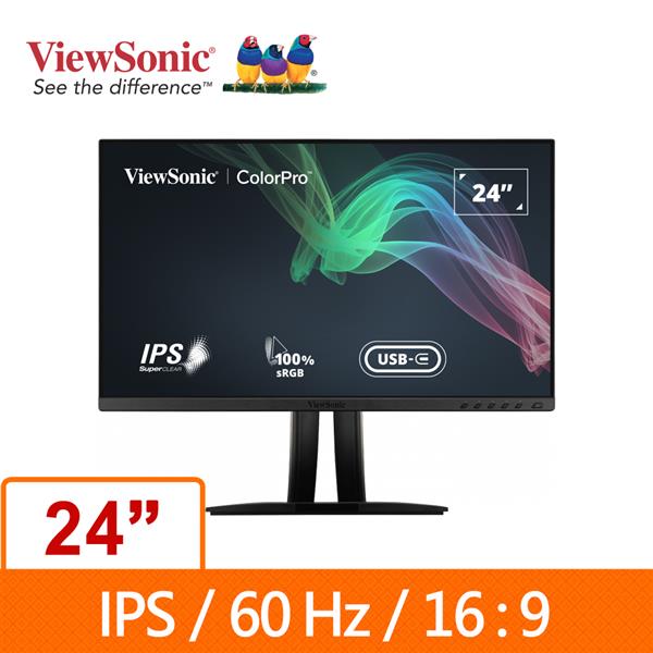 優派ViewSonic VP2456 23.8吋IPS液晶顯示器