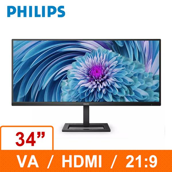 PHILIPS 34型 345E2LE WQHD液晶顯示器