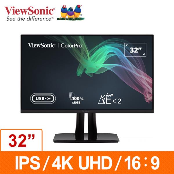 優派ViewSonic VP3256-4K 31.5吋IPS 4K液晶顯示器