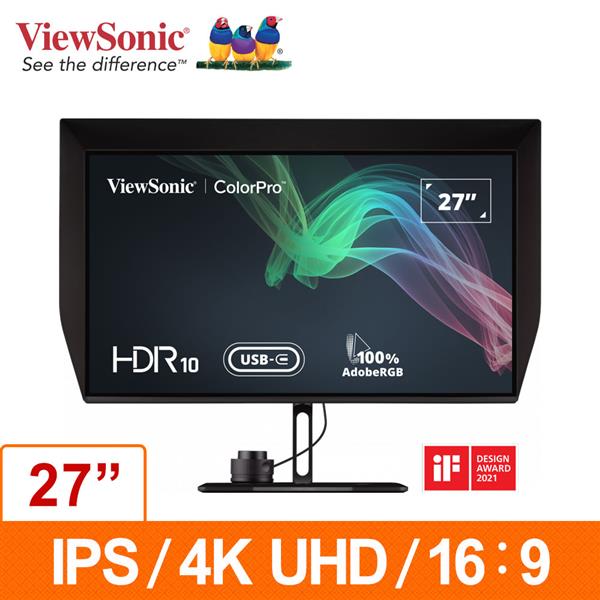 優派ViewSonic VP2786-4k 27吋IPS 4K液晶顯示器-Pantone/Fogra/ideallian