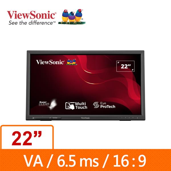 優派ViewSonic TD2223-2 21.5吋VA觸控液晶顯示器