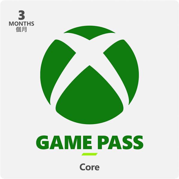 微軟Microsoft Xbox Game Pass Core 3個月(下載版)