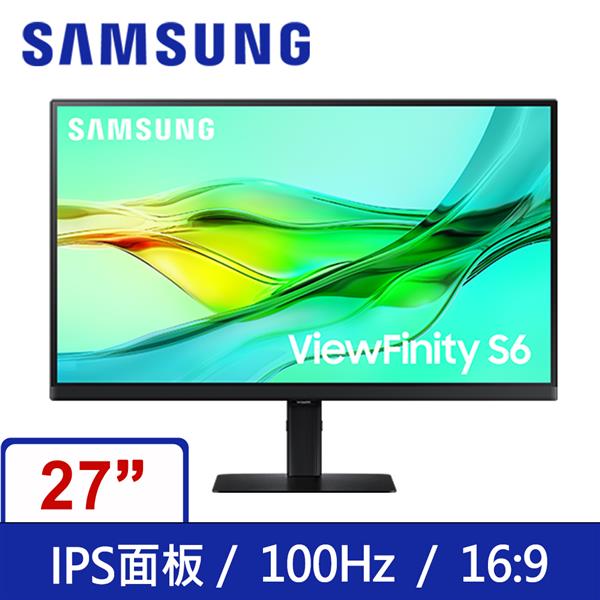 三星SAMSUNG 27型 S27D606UAC 高解析度平面顯示器