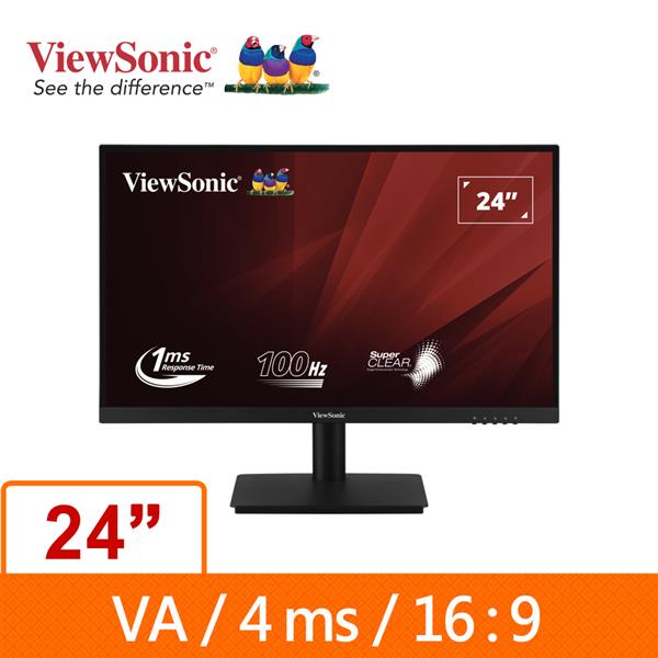 優派ViewSonic VA2406-MH 23.8吋VA液晶顯示器(環標)