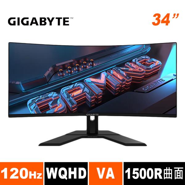 技嘉GIGABYTE GS34WQC 34型 電競螢幕