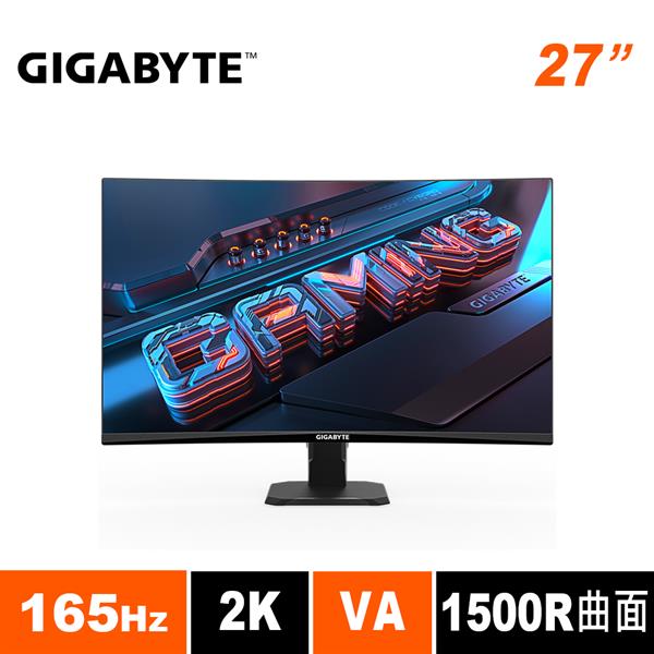 技嘉GIGABYTE GS27QC 27型165Hz電競螢幕