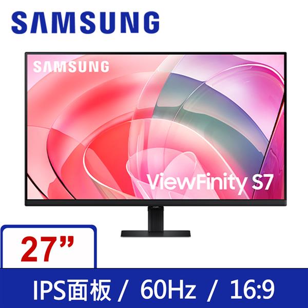 三星SAMSUNG 27型 S27D706EAC 4K高解析度平面顯示器