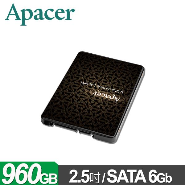 Apacer 宇瞻 AS340X 960GB 2.5吋 SATA SSD