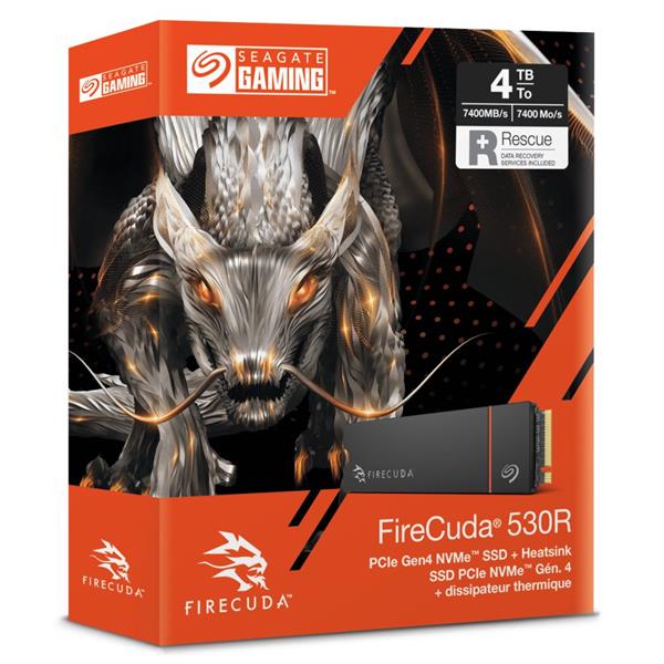 希捷 SEAGATE FireCuda 530R散熱片4TB SSD (ZP4000GM3A073) G4×4 PCIe