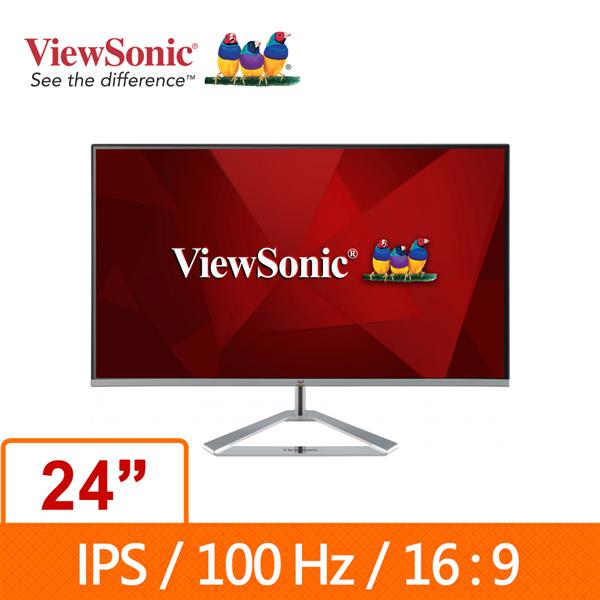 優派ViewSonic VX2476-SH 23.8吋IPS液晶顯示器