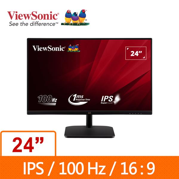 優派ViewSonic VA2432-h 23.8吋IPS液晶顯示器(環標)