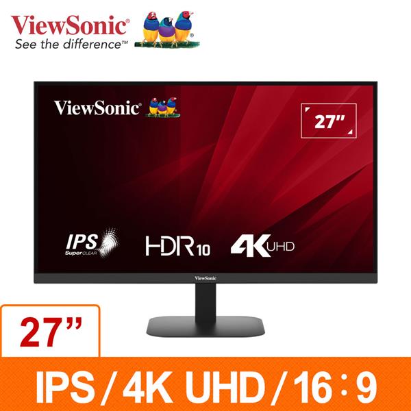 優派ViewSonic VA2708-4K-MHD 27吋IPS 4K液晶顯示器