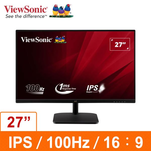 優派ViewSonic VA2732 - MHD 27吋IPS液晶顯示器(環標)