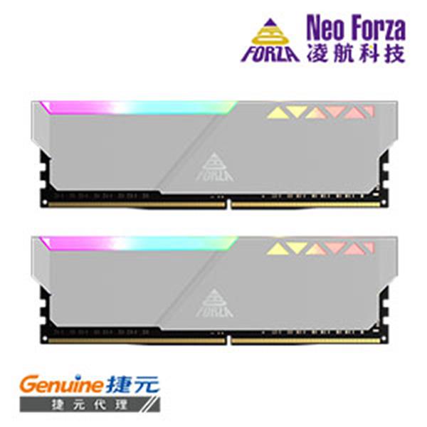 Neo Forza 凌航 TRINITY RGB DDR5 6400 32G(16G*2)電競超頻記憶體(白色)CL40