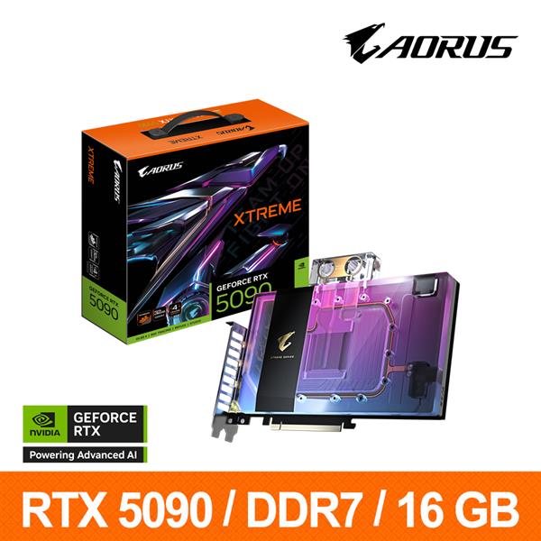 技嘉GIGABYTE GV-N5090AORUSX WB-32GD 顯示卡 RTX5090