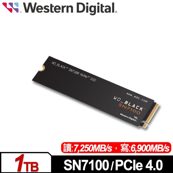 WD 黑標 SN7100 1TB M.2 PCIe 4.0 NVMe SSD