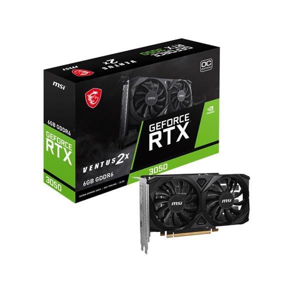 微星MSI RTX 3050 VENTUS 2X E 6G OC PCI-E 顯示卡