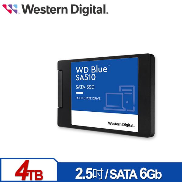 WD 藍標 SA510 4TB 2.5吋 SATA SSD