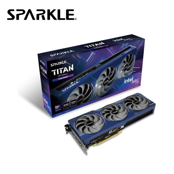 撼與SPARKLE Intel Arc B580 TITAN 顯示卡