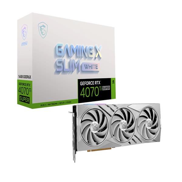 微星MSI RTX4070 Ti SUPER 16G GAMING X SLIM WHITE 顯示卡