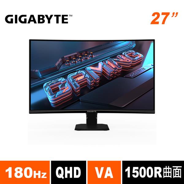 技嘉GIGABYTE GS27QCA 27型 曲面電競螢幕