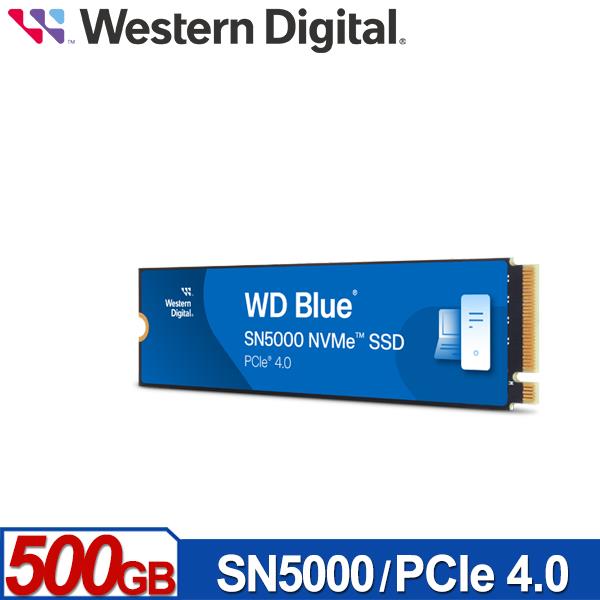 WD 藍標 SN5000 500GB M.2 PCIe 4.0 NVMe SSD