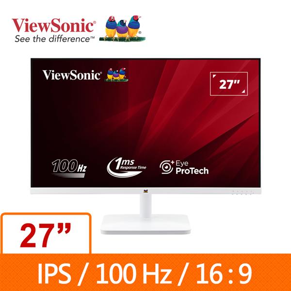 優派ViewSonic VA2732-H-W(白)27吋IPS液晶顯示器
