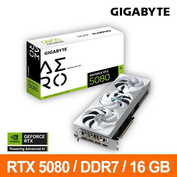 技嘉GIGABYTE GV-N5080AERO OC-16GD 顯示卡 RTX5080